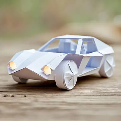 دانلود عکس با کیفیت اوریگامی و مدل‌سازی ماشین