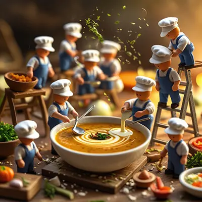 دانلود عکس با کیفیت سرآشپزهای مینیاتوری