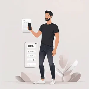 دانلود عکس با کیفیت کاربر جوان اپلیکیشن BNPL
