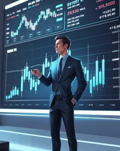 دانلود عکس با کیفیت تحلیلگر بازار مالی