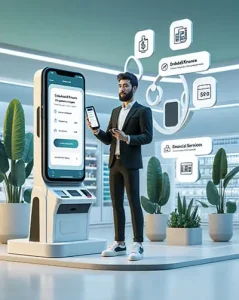 دانلود عکس با کیفیت خدمات آنلاین با موبایل بانک هوشمند بانکی ATM