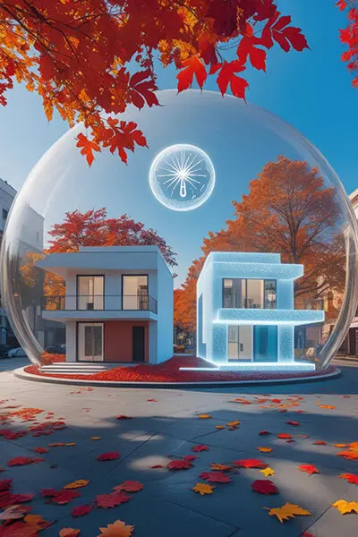 دانلود عکس با کیفیت خانه مدرن در حصار امنیت و تکنولوژی