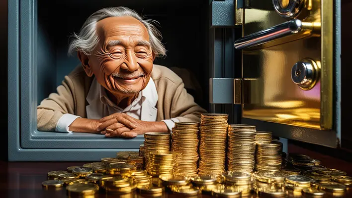 دانلود عکس با کیفیت نگهداری طلا و سکه در گاوصندوق