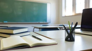 دانلود عکس با کیفیت نمایی از یک کلاس درس