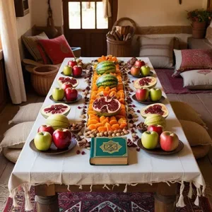 دانلود عکس با کیفیت سفره شب یلدا