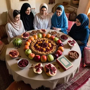 دانلود عکس با کیفیت شب یلدای خانوادگی