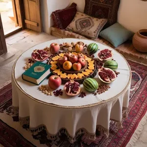 دانلود عکس با کیفیت سفره زیبای شب یلدا