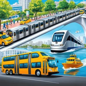 دانلود عکس با کیفیت تنوع در حمل‌ونقل شهری