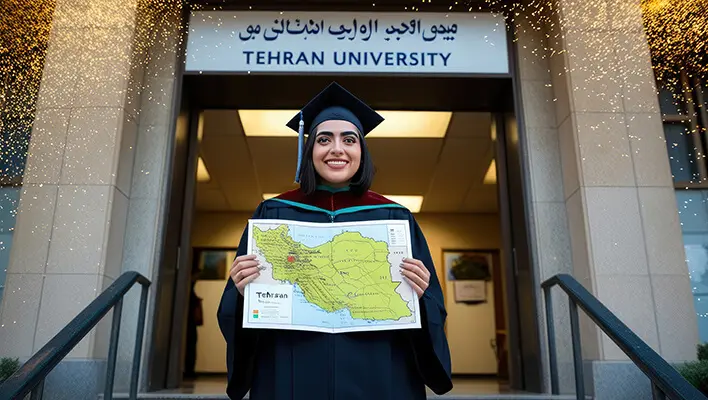 دانلود عکس با کیفیت فارغ‌التحصیلی از دانشگاه تهران