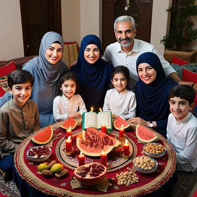 دانلود عکس با کیفیت دورهمی خانوادگی شب یلدا