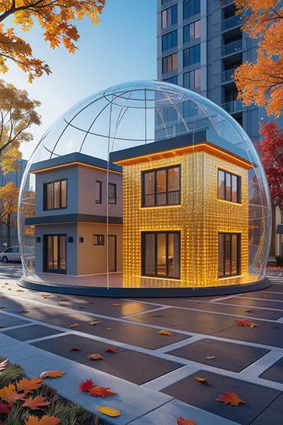 دانلود عکس با کیفیت ویلا هوشمند با سیستم حفاظتی پیشرفته