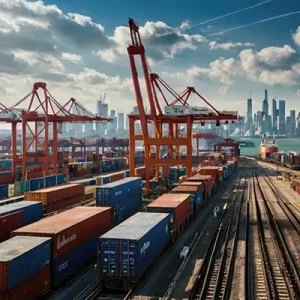 دانلود عکس با کیفیت بندر و کانتینرهای حمل‌ونقل