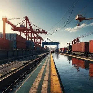 دانلود عکس با کیفیت پیشرفته‌ترین بندر کانتینری
