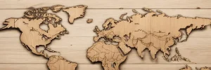 دانلود عکس با کیفیت پازل چوبی با طرح نقشه
