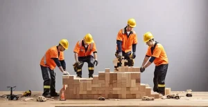 دانلود عکس با کیفیت ماکت سازی با کارگران مینیاتوری