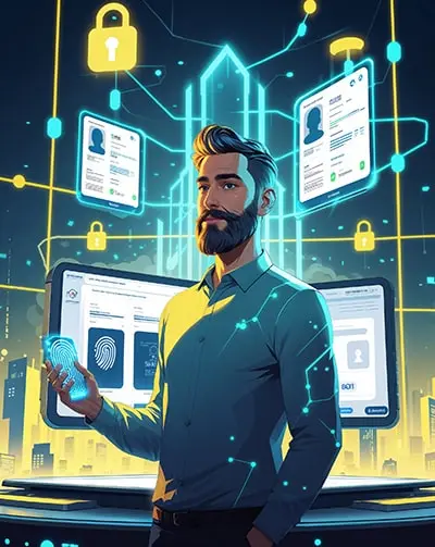 دانلود عکس با کیفیت نوآوری در تأیید هویت آنلاین