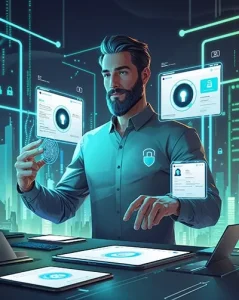 دانلود عکس با کیفیت فناوری نوین تایید هویت و حفاظت داده‌ها