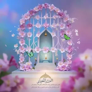 دانلود عکس با کیفیت مذهبی با گل‌آرایی