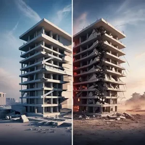 دانلود عکس با کیفیت مقایسه ایمنی ساختمان