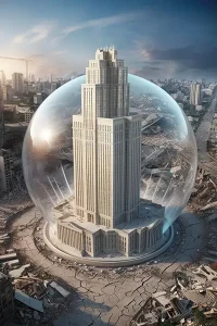 دانلود عکس با کیفیت برج امن در برابر زلزله