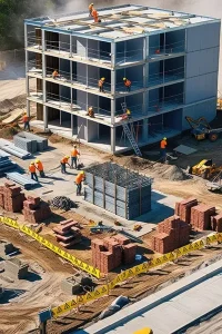 دانلود عکس با کیفیت پروژه ساختمانی