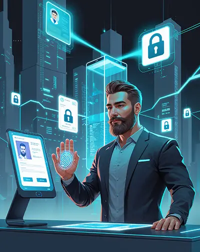 دانلود عکس با کیفیت احراز هویت بیومتریک در دنیای دیجیتال
