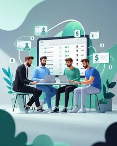 دانلود عکس با کیفیت فناوری نوین در سامانه‌های مالی و بانکی هوشمند