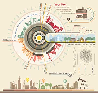 دانلود وکتور لایه‌ باز شهری و صنعتی