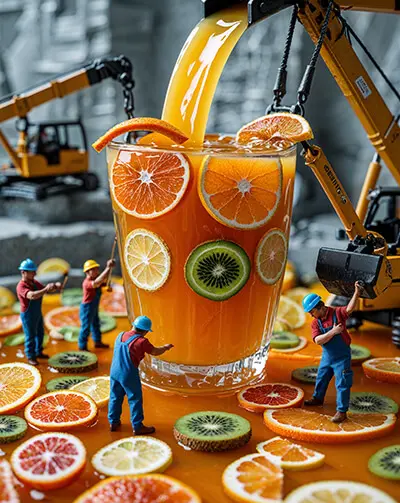 دانلود عکس با کیفیت آب پرتقال طبیعی