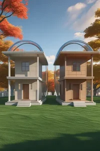 دانلود عکس با کیفیت ویلای دوقلو