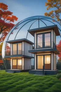 دانلود عکس با کیفیت دو ویلای مدرن