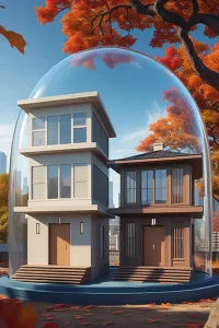 دانلود عکس با کیفیت معماری مدرن و فضای محافظت‌شده شیشه‌ای