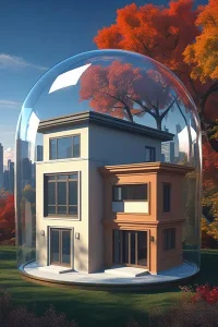 دانلود عکس با کیفیت معماری مدرن و طبیعت پاییزی