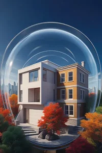 دانلود عکس با کیفیت ویلای درون گنبد شفاف