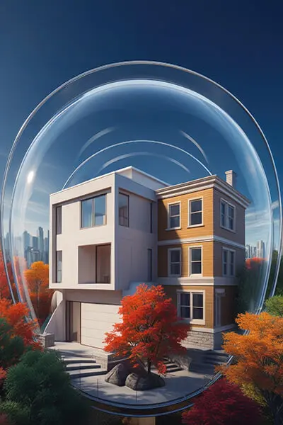 دانلود عکس با کیفیت ویلای درون گنبد شفاف