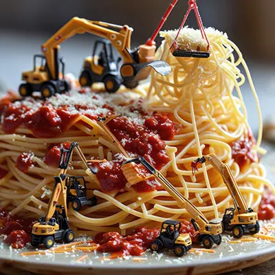 دانلود عکس با کیفیت پروژه عمرانی روی اسپاگتی