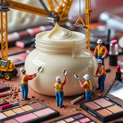 دانلود عکس با کیفیت خط تولید کرم آرایشی