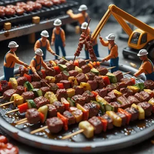 دانلود عکس با کیفیت پخت کباب