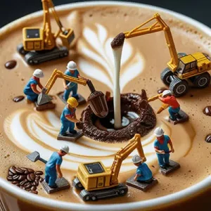 دانلود عکس با کیفیت فنجان قهوه لاته