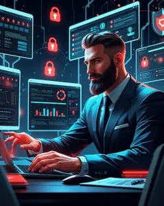 دانلود عکس با کیفیت مدیریت هوشمند تهدیدات امنیتی