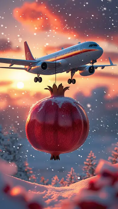 دانلود عکس با کیفیت آژانس هواپیمایی در شب یلدا