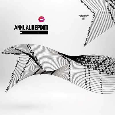 دانلود وکتور لایه‌ باز گزارش سالانه انتزاعی