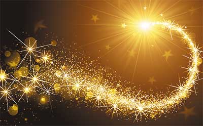 دانلود وکتور لایه‌باز انتزاعی نور طلایی