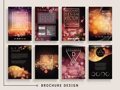 دانلود طرح لایه‌ باز بروشور انتزاعی