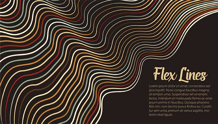 دانلود طرح لایه‌ باز انتزاعی خطی