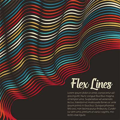 دانلود طرح لایه‌ باز انتزاعی خطی