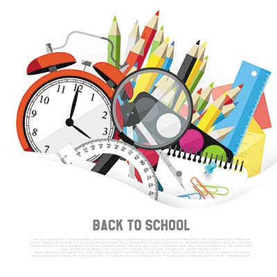 دانلود وکتور لایه باز لوازم تحریر (نوشت‌افزار)