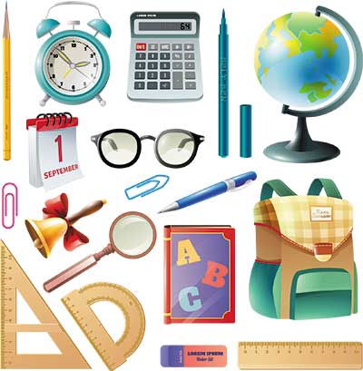 دانلود رایگان طرح لایه‌ باز آیکون لوازم تحریر