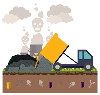 دانلود وکتور لایه‌ باز  دفع پسماندهای صنایع نفتی بر محیط‌زیست