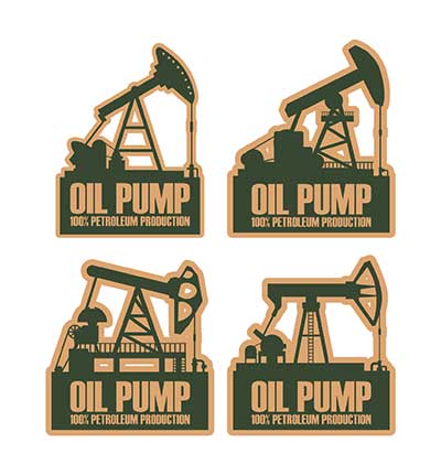 دانلود طرح لایه‌ باز مجموعه آیکن پمپ‌های استخراج نفت